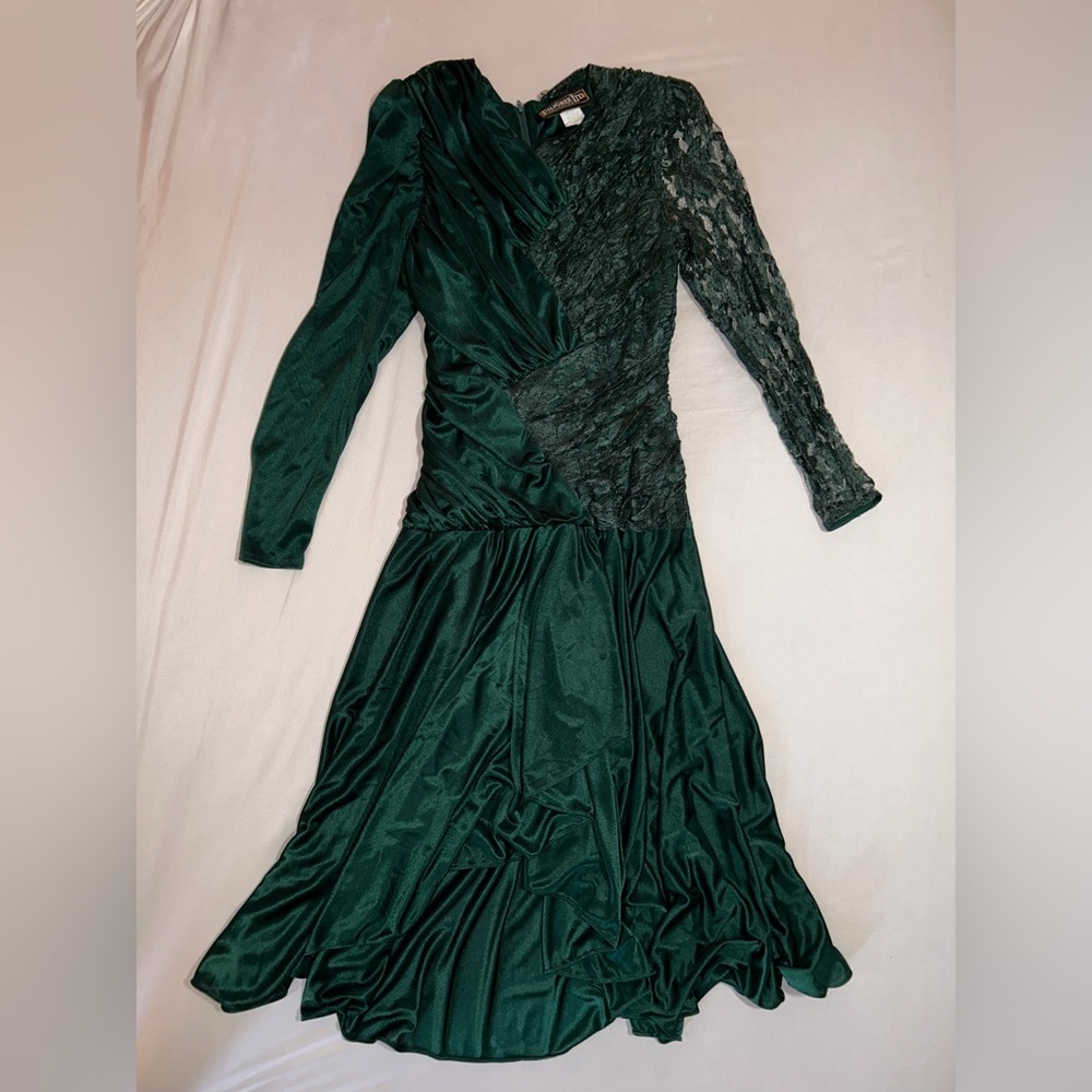 Dark Green Formal Dress || Filigree LTD